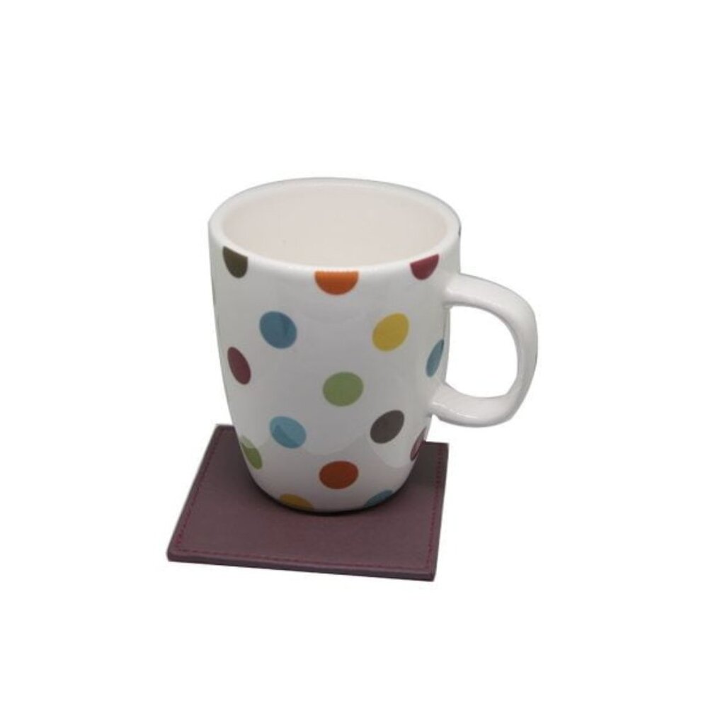 Meredith Lambskin Leather Tea Coasters